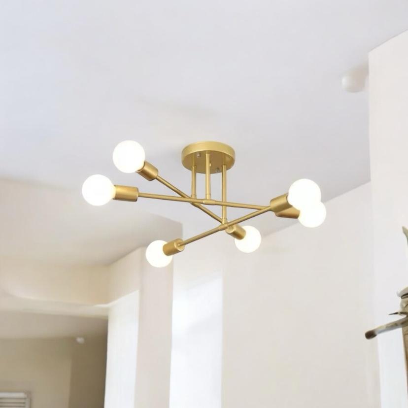 Aplique de techo con 6 lámparas